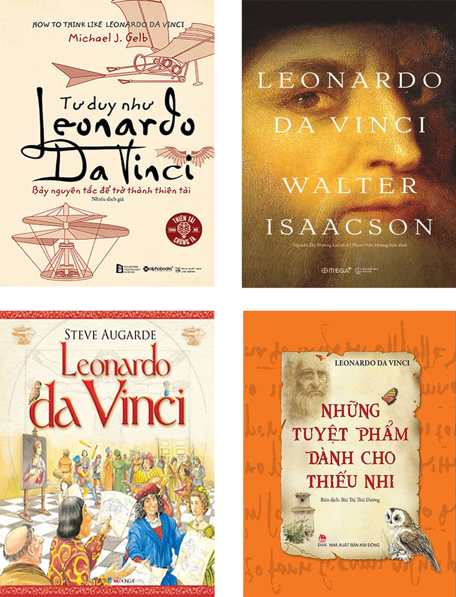 Bộ Sách Hay Về Leonardo Da Vinci: Những Tuyệt Phẩm Dành Cho Thiếu Nhi + Leonardo Da Vinci + Leonardo Da Vinci + Tư Duy Như Leonardo Da Vinci (Bộ 4 Cuốn)