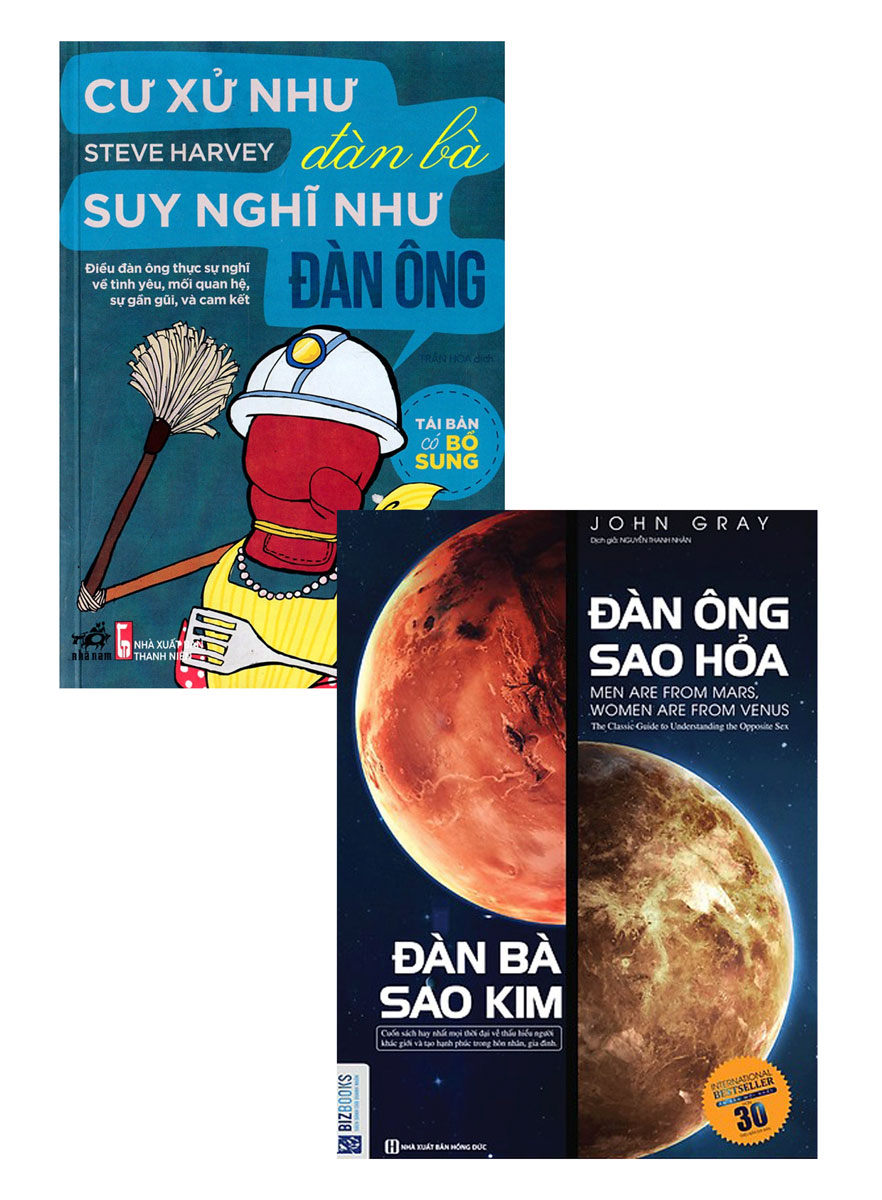 Combo Đàn Ông Sao Hỏa Đàn Bà Sao Kim + Cư Xử Như Đàn Bà, Suy Nghĩ Như Đàn Ông (Bộ 2 Cuốn)