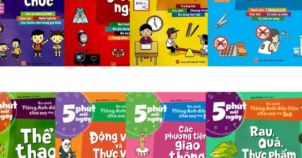 Bộ Sách Tiếng Anh Đầu Tiên Của Bé - 5 Phút Mỗi Ngày (Bộ 8 Cuốn)