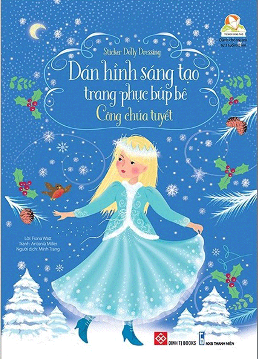 Sticker Dolly Dressing - Dán Hình Sáng Tạo Trang Phục Búp Bê - Công Chúa Tuyết