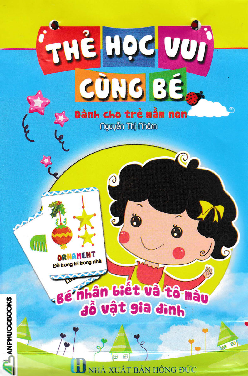 Thẻ Học Vui Cùng Bé – Bé Nhận Biết Và Tô Màu Đồ Vật Gia Đình