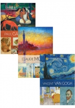 Combo Sách Danh Họa Nổi Tiếng Larousse: Vincent Van Gogh + Claude Monet + Paul Gauguin (Bộ 3 Cuốn)