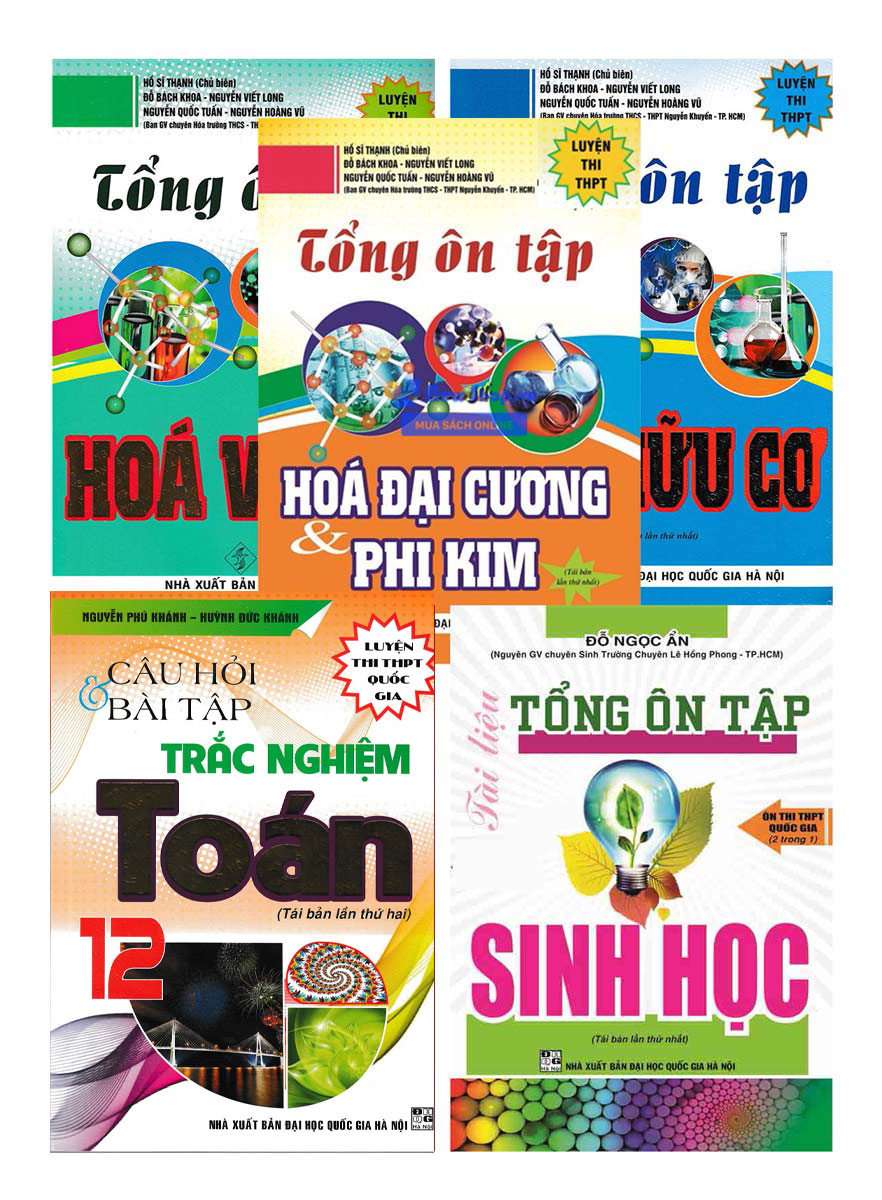 Combo Tổng Ôn Tập Luyện Thi Tốt Nghiệp THPT Quốc Gia 2021 Khối B - Môn Toán Hóa Sinh