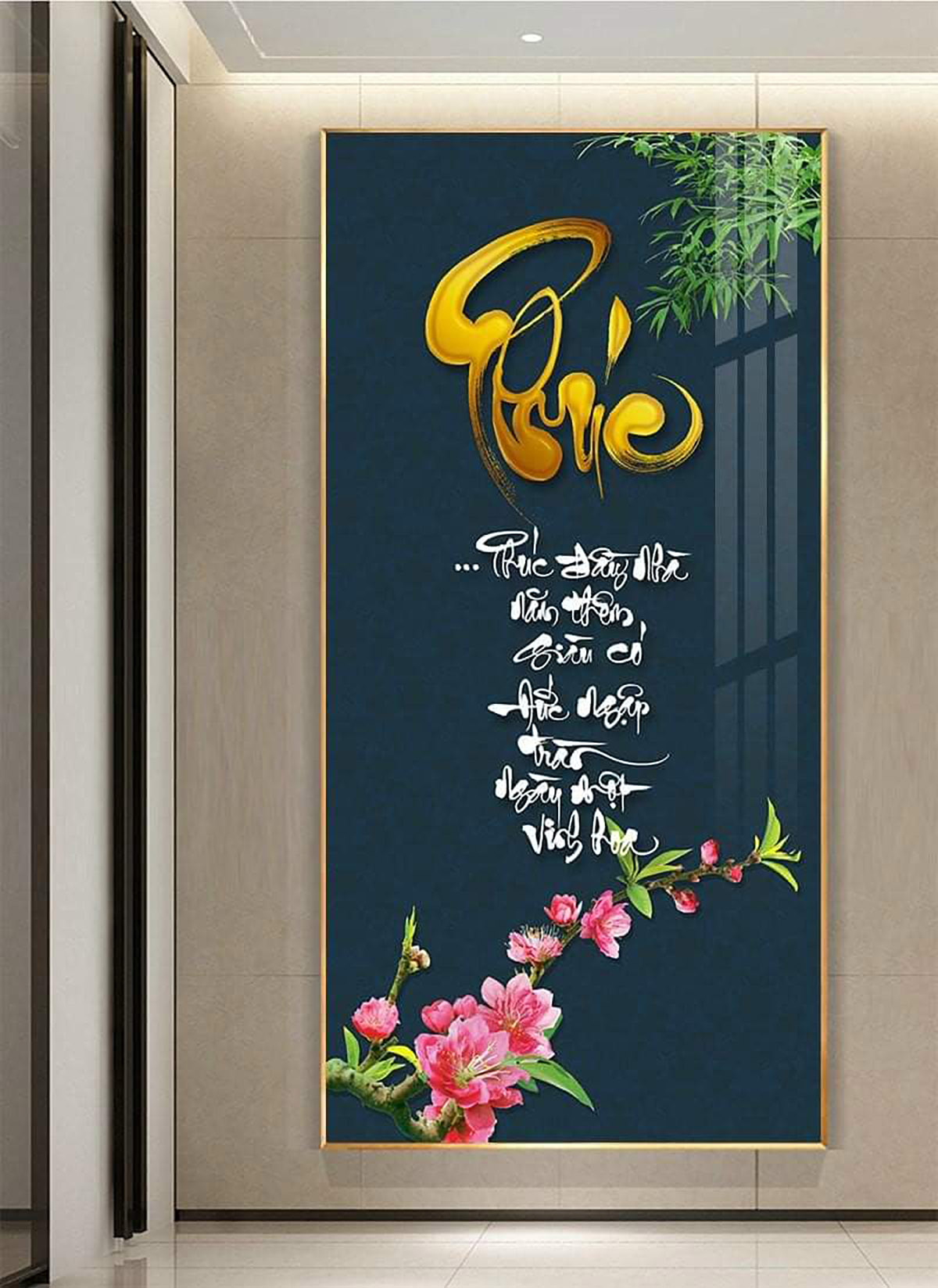 Tranh Tết Treo Tường Chữ Phúc 02