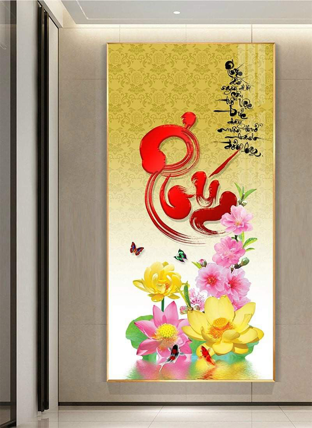 Tranh Tết Treo Tường Chữ Phúc 03