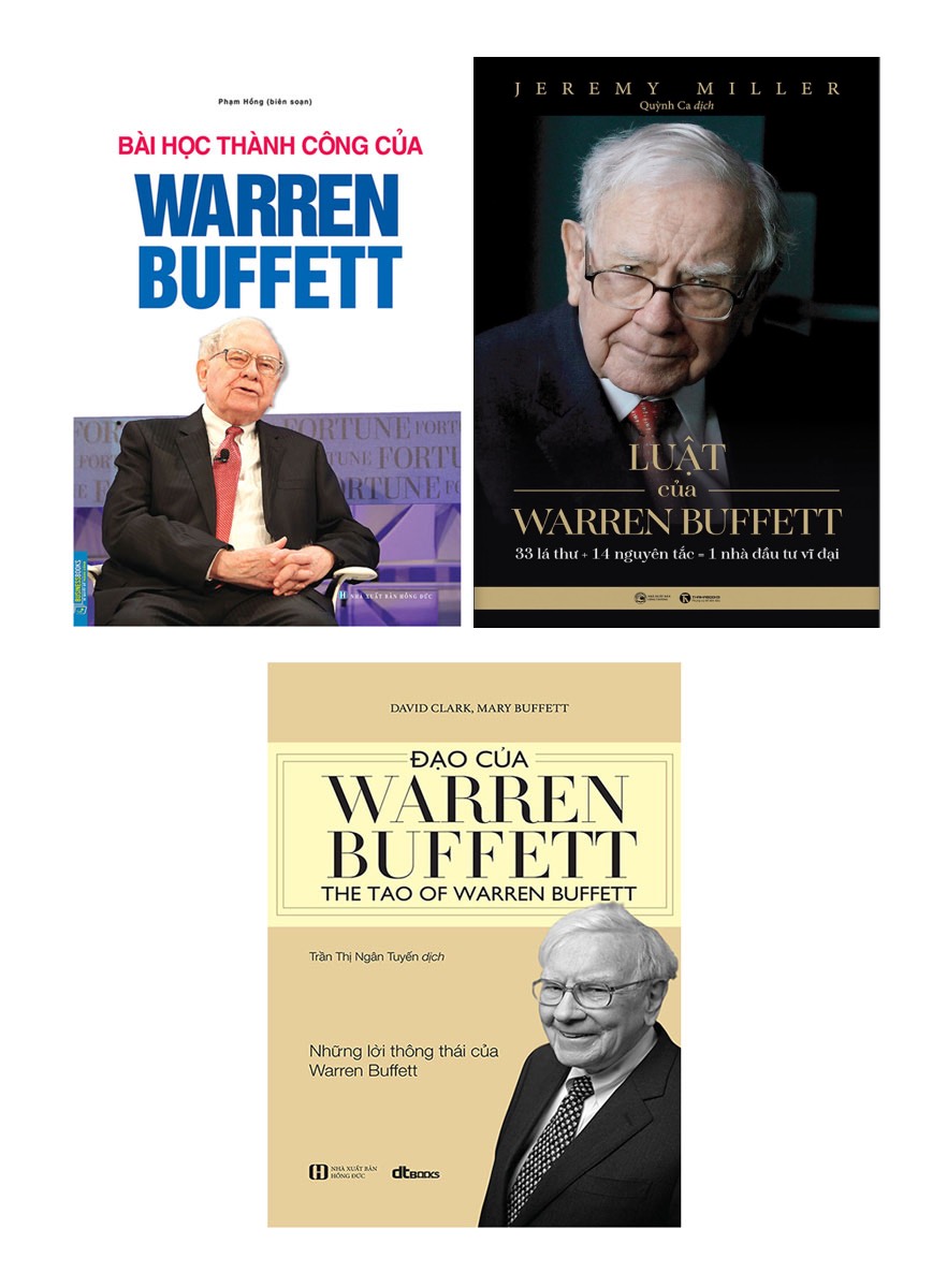 Combo Đạo Của Warren Buffett + Luật Của Warren Buffett + Bài Học Thành Công Của Warren Buffett (Bộ 3 Cuốn)