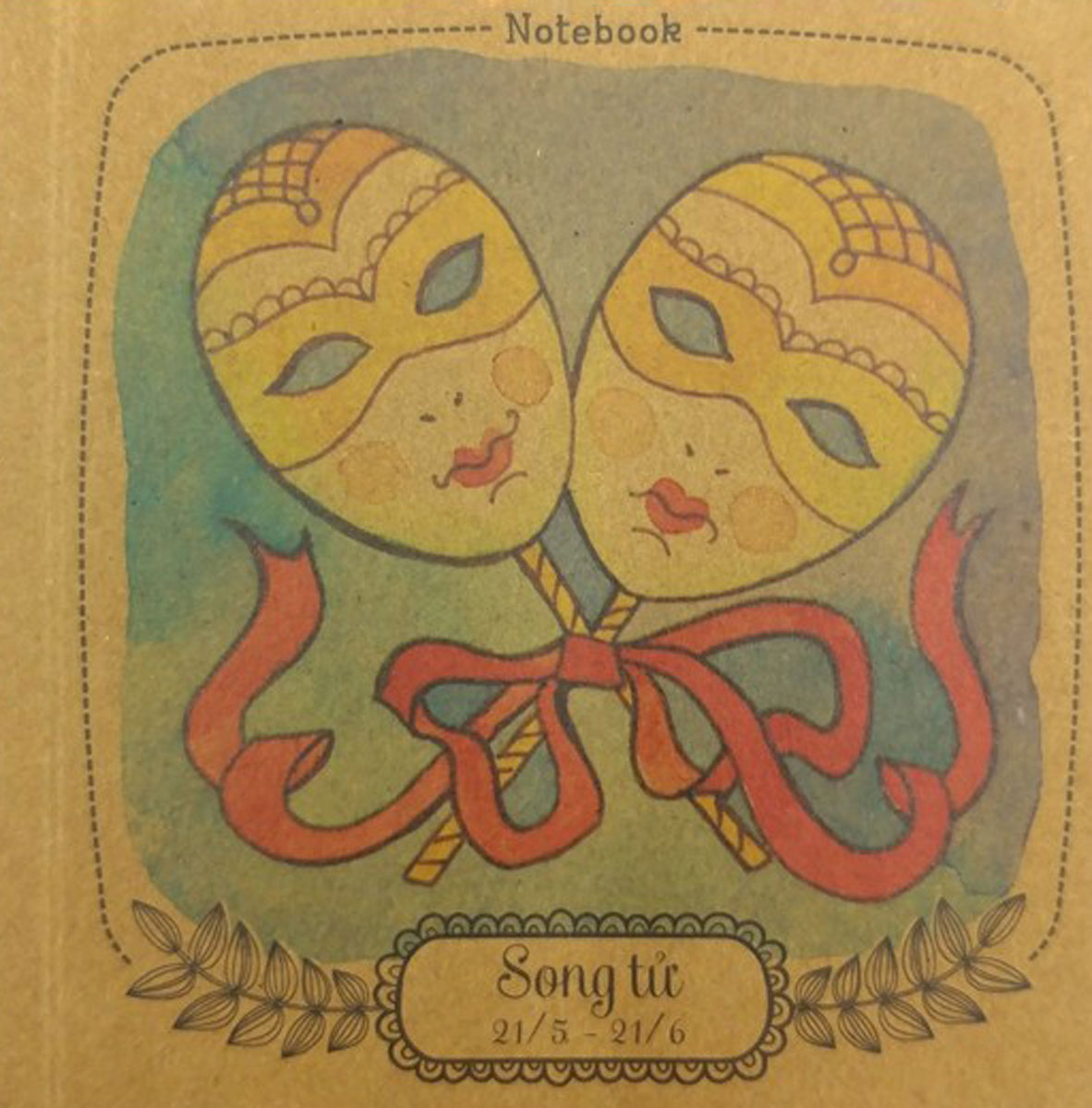 Notebook - 12 Cung Hoàng Đạo : Song Tử (Khổ 13 x 13)