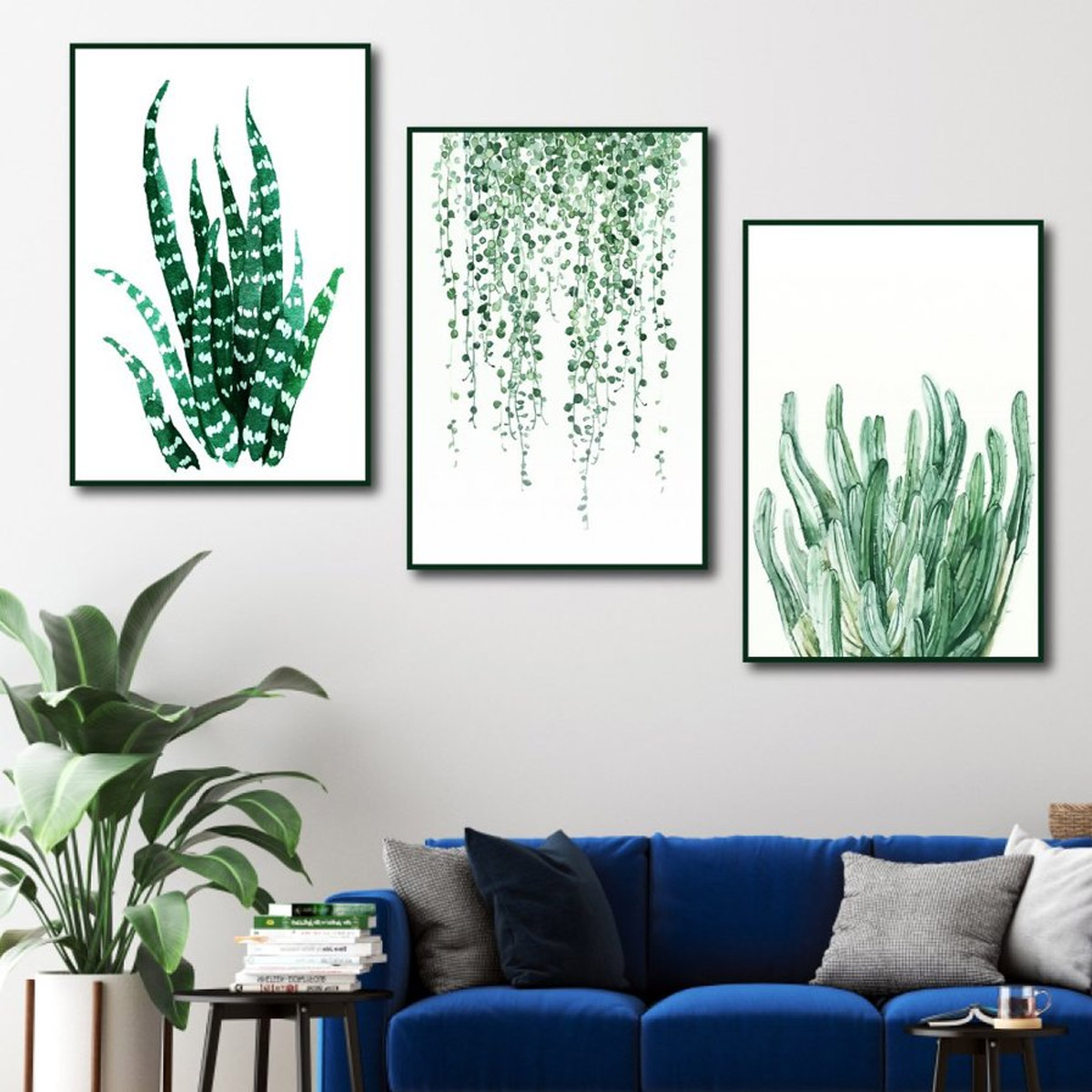 Tranh Treo Tường Bộ 3 Lá Xanh 6