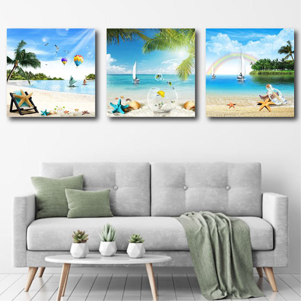 Tranh Treo Tường Biển Xanh