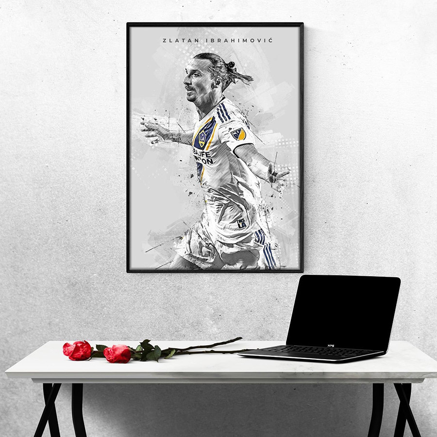 Tranh Treo Tường Cầu Thủ Bóng Đá Zlatan Ibrahimovic