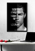 Tranh Treo Tường Cầu Thủ Bóng Đá Cristiano Ronaldo Mẫu 2