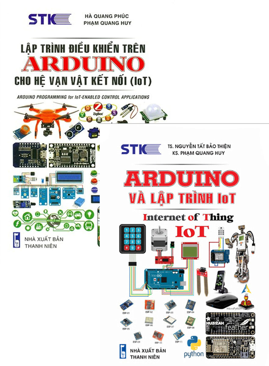 Combo Arduino Và Lập Trình IoT + Lập Trình Điểu Khiển Trên Arduino Cho Hệ Vạn Vật Kết Nối (IoT) (Bộ 2 Cuốn)