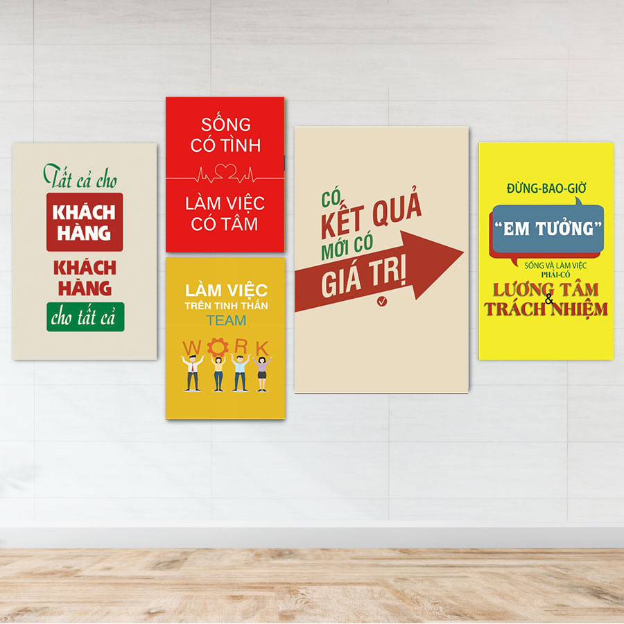 Combo Tranh Treo Tường Tạo Động Lực 22 (Size Nhỏ)