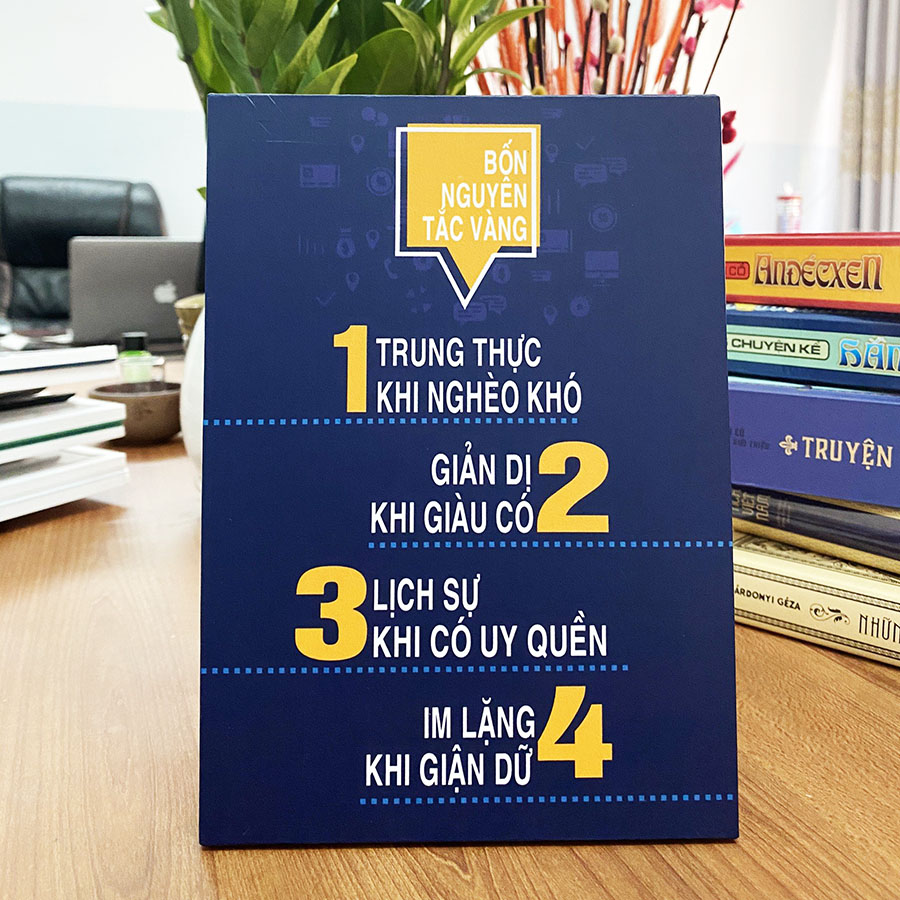 Tranh Để Bàn 4 Nguyên Tắc Vàng