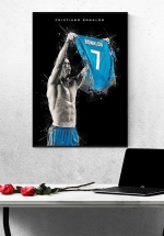 Tranh Treo Tường Cầu Thủ Bóng Đá Cristiano Ronaldo Mẫu 6