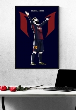 Tranh Treo Tường Cầu Thủ Bóng Đá Lionel Messi Mẫu 14