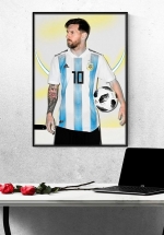 Tranh Treo Tường Cầu Thủ Bóng Đá Lionel Messi Mẫu 19