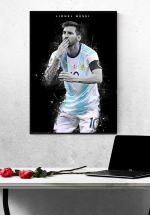 Tranh Treo Tường Cầu Thủ Bóng Đá Lionel Messi Mẫu 21