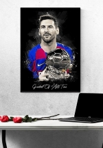 Tranh Treo Tường Cầu Thủ Bóng Đá Lionel Messi Mẫu 22