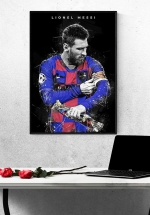 Tranh Treo Tường Cầu Thủ Bóng Đá Lionel Messi Mẫu 23