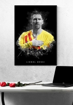 Tranh Treo Tường Cầu Thủ Bóng Đá Lionel Messi Mẫu 26