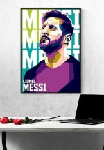 Tranh Treo Tường Cầu Thủ Bóng Đá Lionel Messi Mẫu 17