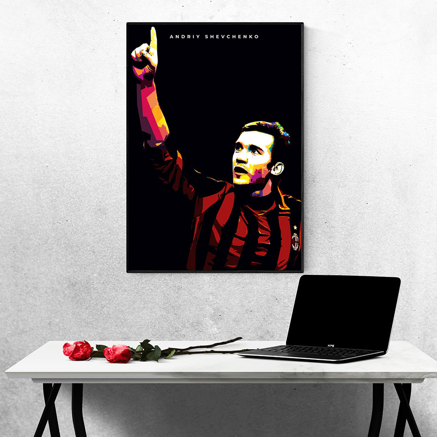 Tranh Treo Tường Cầu Thủ Bóng Đá Andriy Mykolayovych Shevchenko