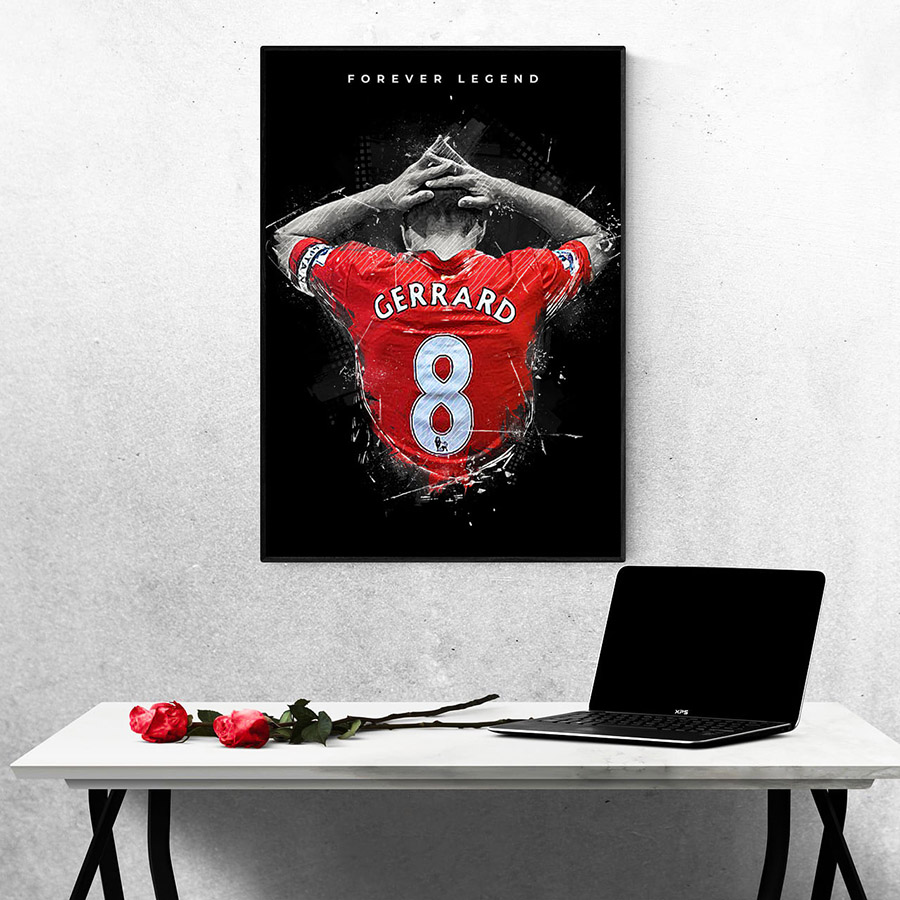 Tranh Treo Tường Cầu Thủ Bóng Đá Steven Gerrard