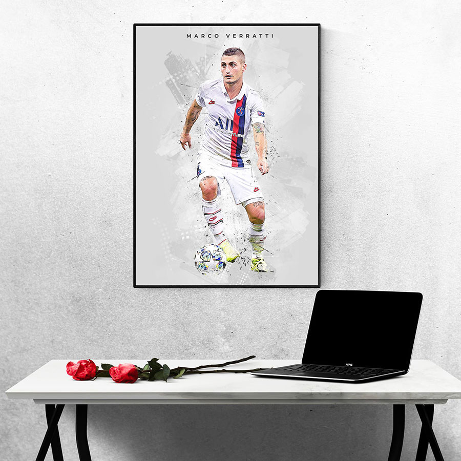 Tranh Treo Tường Cầu Thủ Bóng Đá Marco Verratti
