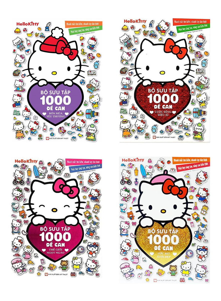 Combo Hello Kitty - Bộ Sưu Tập 1000 Đề Can