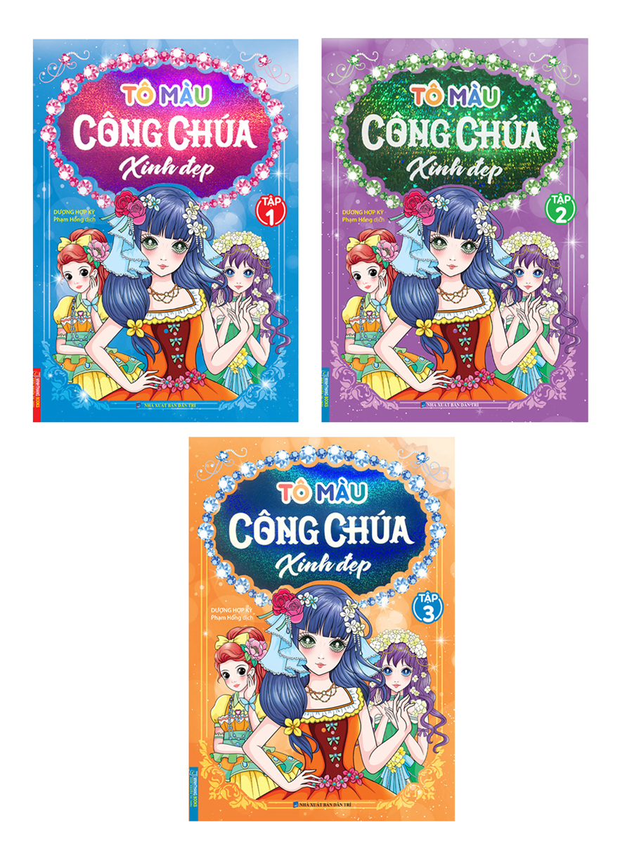 Combo Tô Màu Công Chúa Xinh Đẹp (Bộ 3 Quyển)