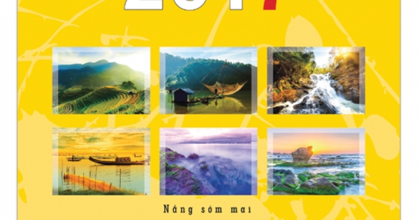 Lịch Tết 7 Tờ Lò Xo Nắng Sớm Mai VL - 74 - In Quảng Cáo Logo Theo Yêu Cầu