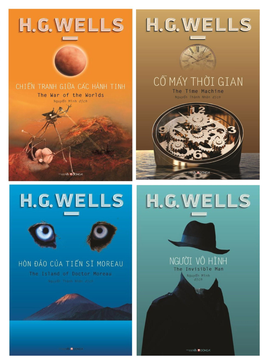 Combo Sách Khoa Học Viễn Tưởng Của H.G.Wells (Bộ 4 Cuốn)