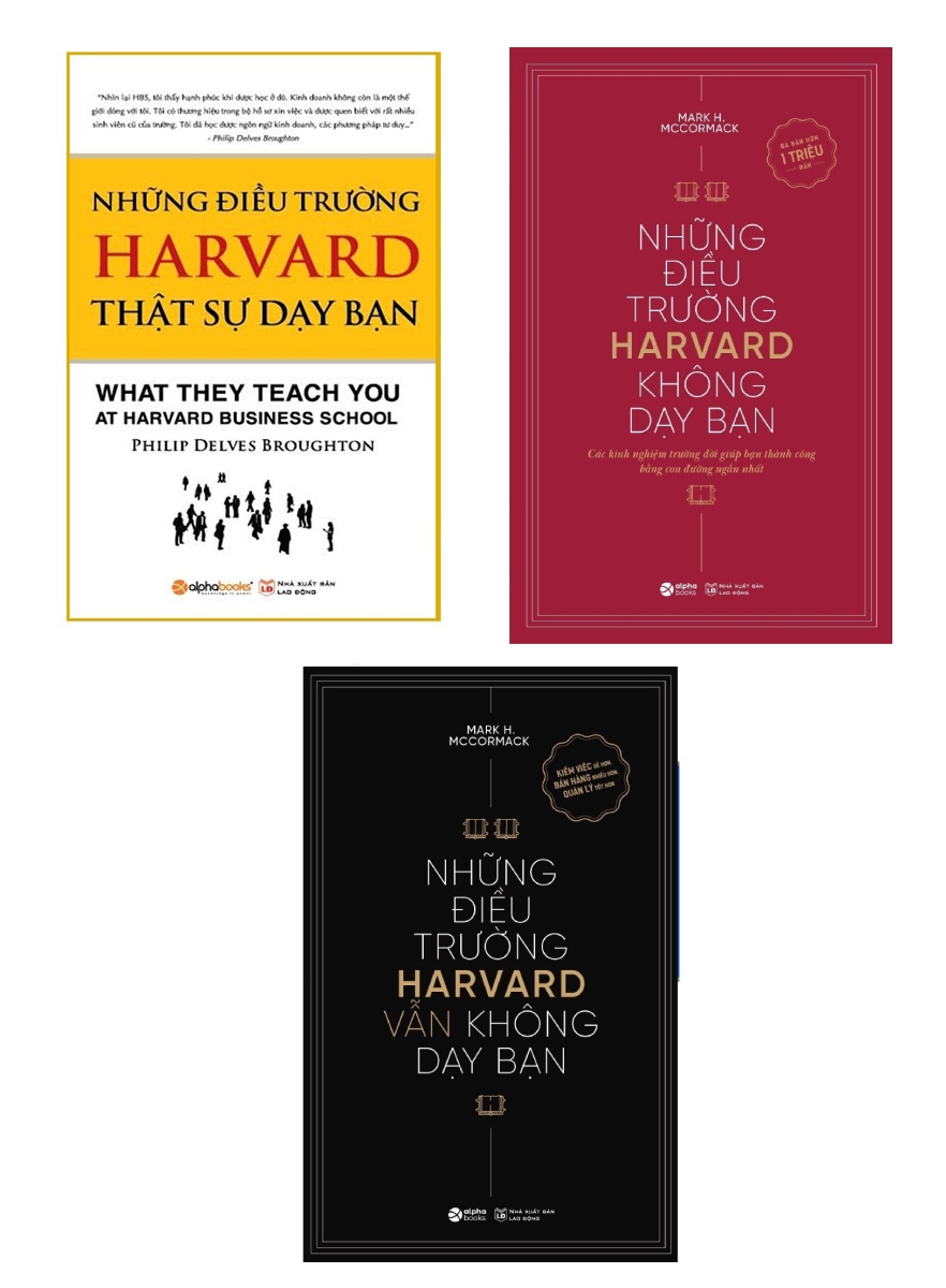 Combo Những Điều Trường Harvard Không Dạy Bạn (Bộ 3 Quyển)