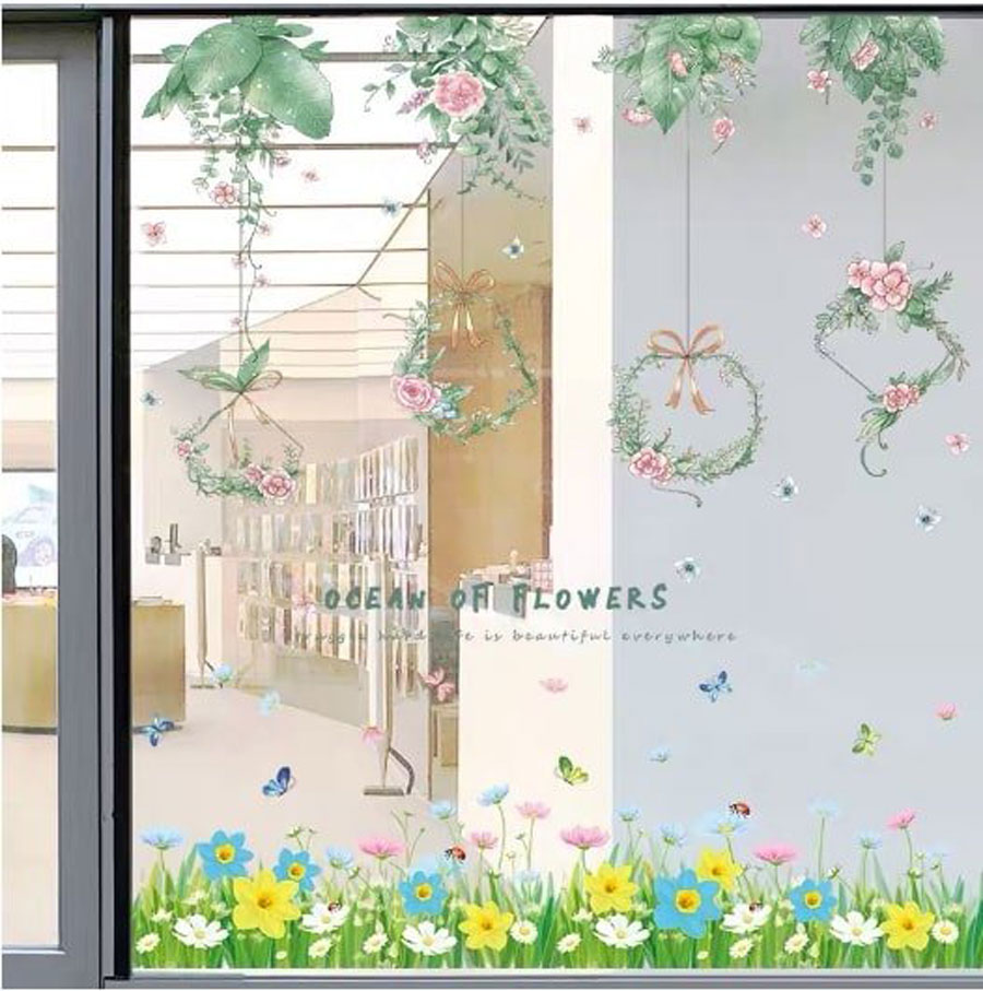 Decal Dán Chân Tường Và Vườn Dây Leo