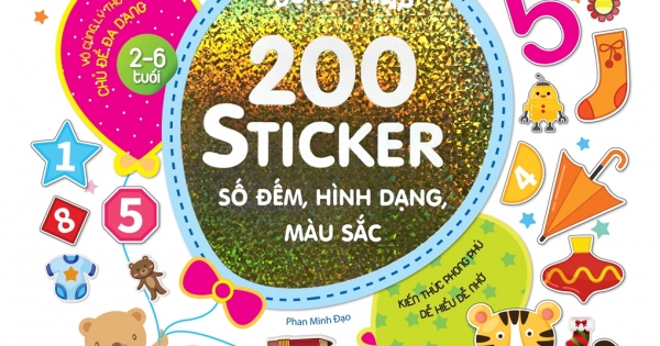 Bộ Sưu Tập 200 Sticker - Số Đếm, Hình Dạng, Màu Sắc