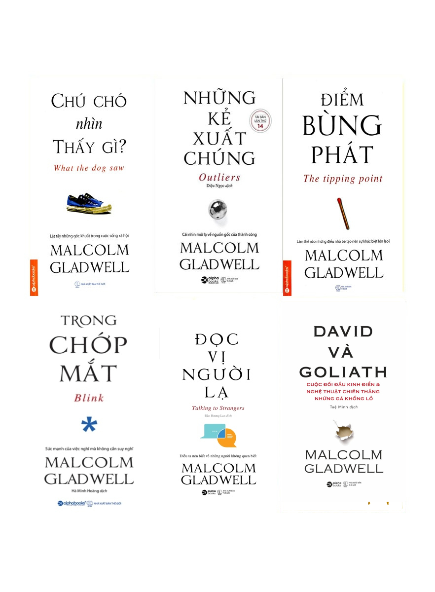 Combo Bộ Hộp Sách Malcolm Gladwell (Bộ 6 Cuốn)