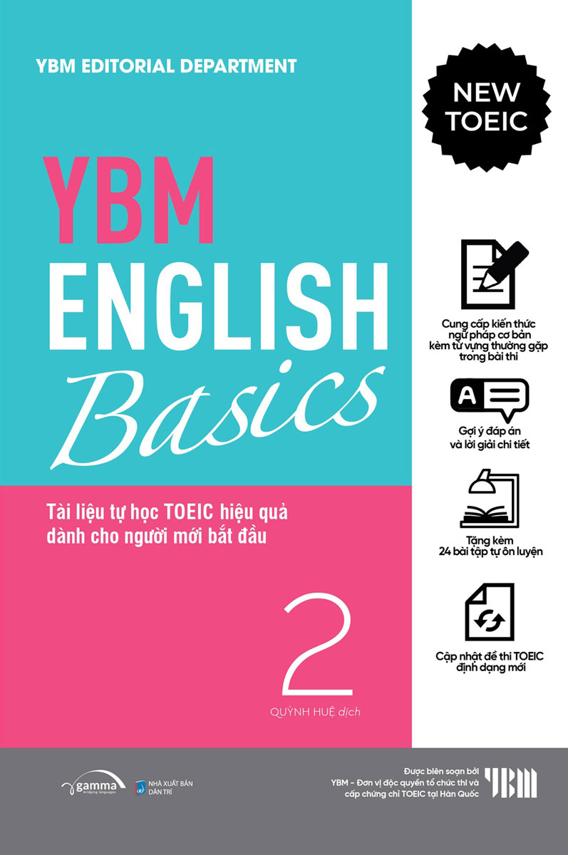 YBM English Basics 2 - Tài Liệu Tự Học Toeic Hiệu Quả Dành Cho Người Mới Bắt Đầu