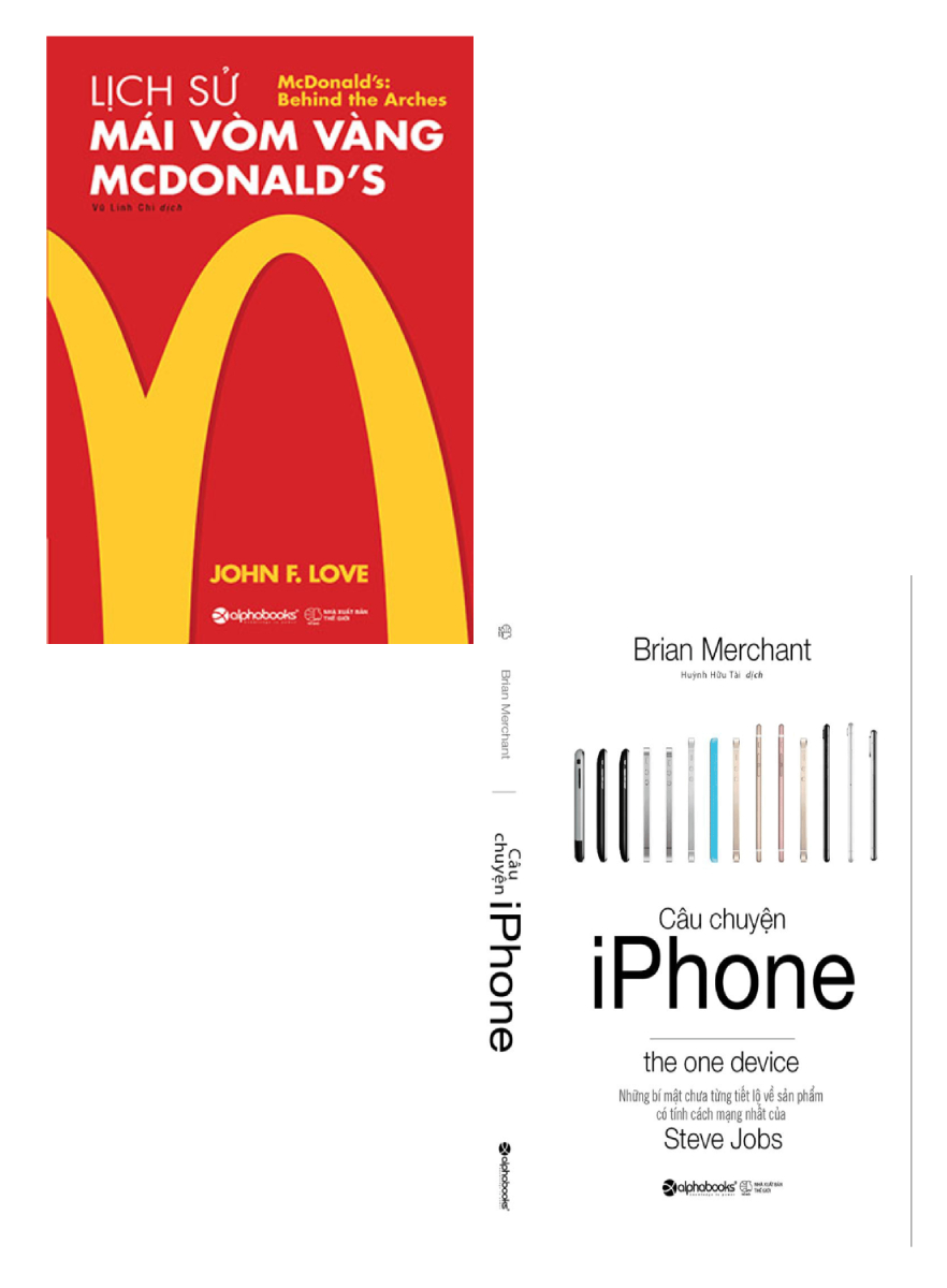 Combo Câu Chuyện Iphone + Lịch Sử Mái Vòm Vàng - Mcdonald's (Bộ 2 Cuốn)