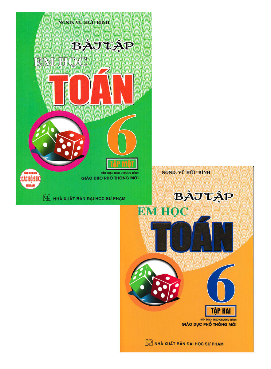 Combo Bài Tập Em Học Toán Lớp 6 - Tập 1+2 (Biên Soạn Theo Chương Trình Mới)