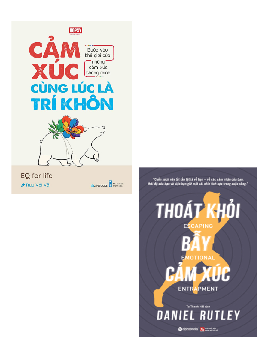 Combo Sách Cảm Xúc Cùng Lúc Là Trí Khôn + Thoát Khỏi Bẫy Cảm Xúc (Bộ 2 Cuốn)