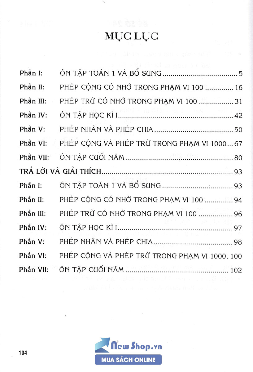 Sách - 500 Bài Toán Trắc Nghiệm Lớp 2 (Biên Soạn Theo Chương Trình Mới) - Newshop