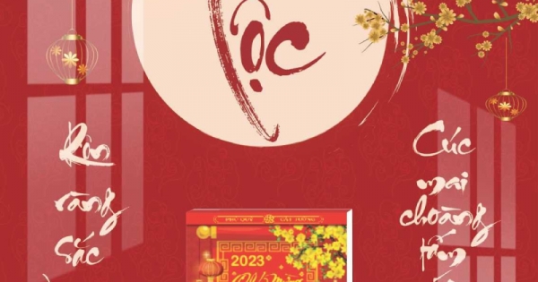 Lịch Gỗ Tráng Gương Treo Tường Laminate 2025 Thư Pháp (40 Cm x 60 Cm) - Chữ Lộc - In Quảng Cáo Logo Theo Yêu Cầu