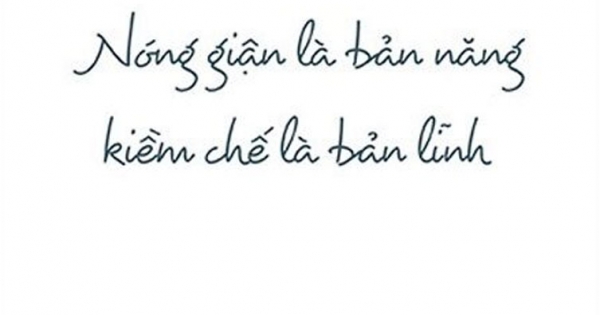 Nóng Giận Là Bản Năng - Kiềm Chế Là Bản Lĩnh