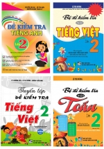 Combo Đề Kiểm Tra Toán - Tiếng Việt - Tiếng Anh Lớp 2 (Bộ 4 Cuốn)