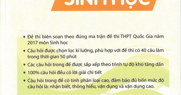 Bộ đề ôn luyện thi trắc nghiệm THPT Quốc gia năm 2017 KHTN môn Sinh học