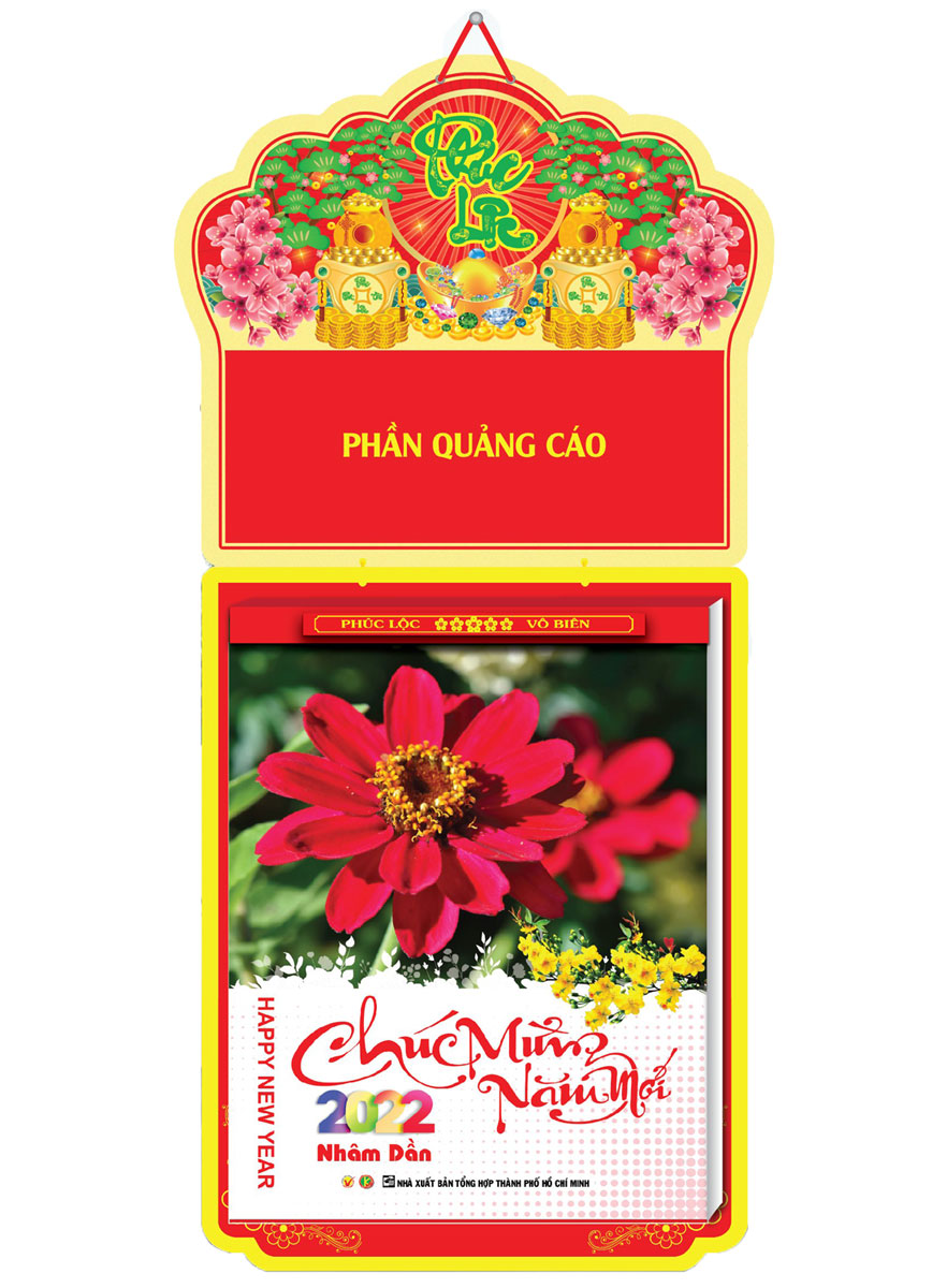 Lịch Treo Tường 53 Tuần 2022 (30 x 40cm) - Nghệ Thuật Hoa - KNS25