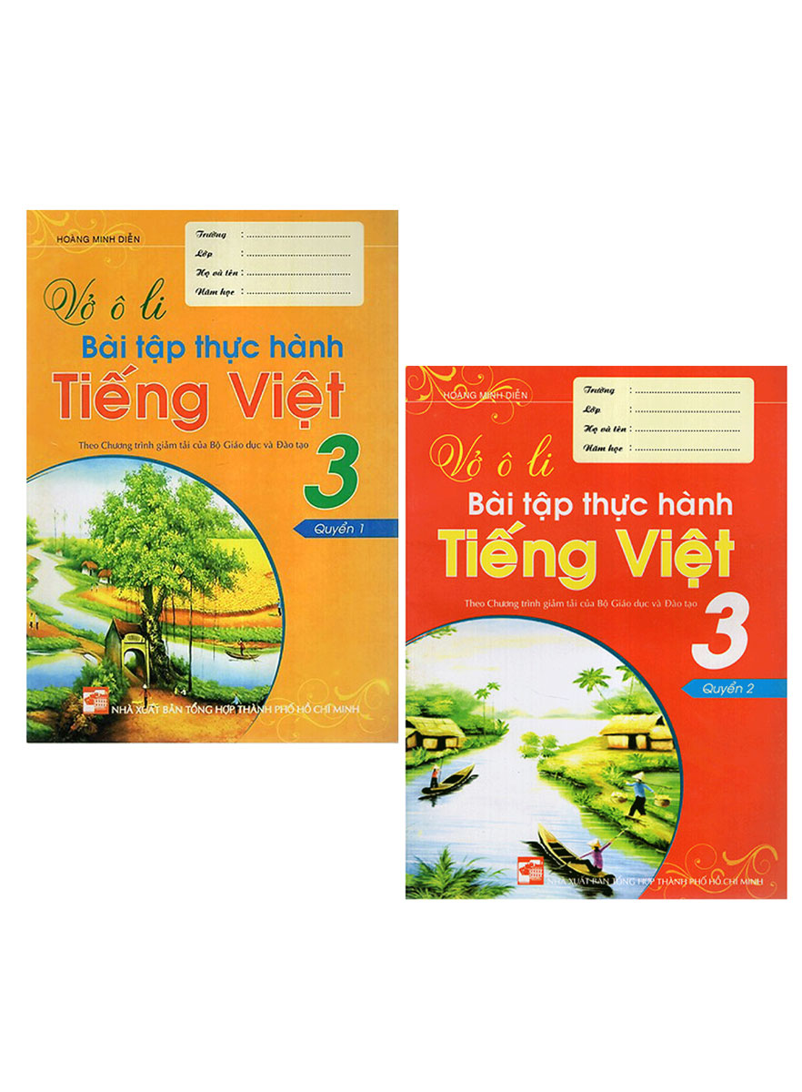 Combo Vở Ô Li Bài Tập Thực Hành Tiếng Việt 3 - Quyển 1+2 (Theo Chương Trình Giảm Tải Của Bộ GD&ĐT) (Bộ 2 Cuốn)