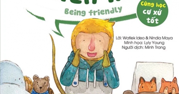 Truyện Tranh Song Ngữ Việt-Anh Dành Cho Trẻ Em - Cùng Học Cư Xử Tốt - Bé Học Cư Xử Thân Thiện, Niềm Nở