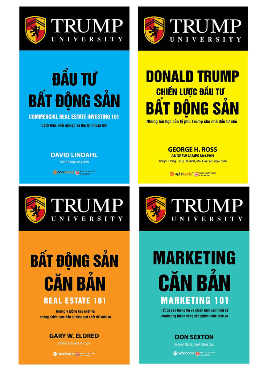 Combo 4 Cuốn Sách Kinh Tế Tâm Đắc Nhất: Bất Động Sản Căn Bản + Marketing Căn Bản + Donald Trump - Chiến Lược Đầu Tư Bất Động Sản + Đầu Tư Bất Động Sản
